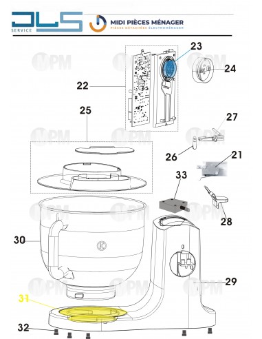 VUE ECLATEE KENWOOD KMX50BK