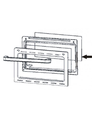 Vitre intérieure pour four optimo Moulinex FS-9100020678