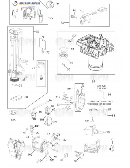VUE ECLATEE DELONGHI ECAM22.360.S S11