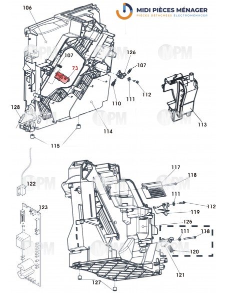 VUE ECLATEE DELONGHI ECAM22.360.S S11