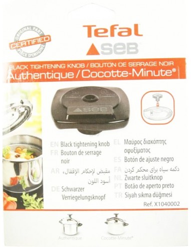 VOLANT NOIR COCOTTE MINUTE 8L INOX x1040002