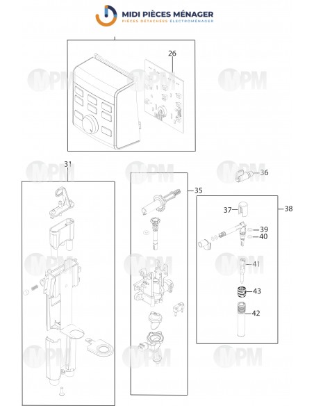 VUE ECLATEE DELONGHI ECAM23.123.B S11