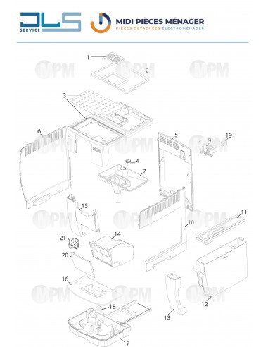 VUE ECLATEE DELONGHI ECAM23.120.SB