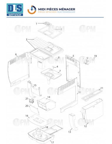 VUE ECLATEE DELONGHI ECAM23.210.B