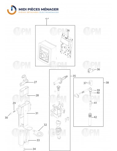 Carte électronique Delonghi ECAM 23.210.B – Pièce Détachée BOARD-2362s145900