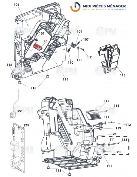 VUE ECLATEE DELONGHI ECAM23.420.SW S11