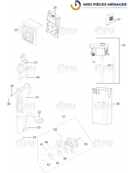 VUE ECLATEE DELONGHI ECAM23.450.S EX:3