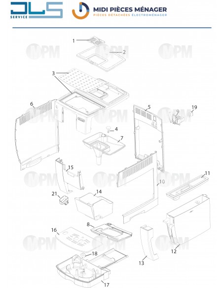 VUE ECLATEE DELONGHI ECAM23.450.S