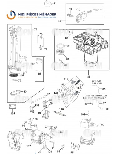 Unité De Brassage Delonghi Pour Machines à Café ECAM22366B ECAM23210W ECAM23460W - Pièce Détachée Occasion