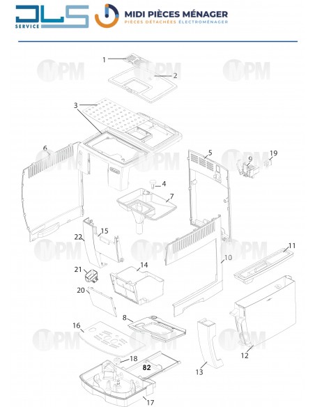 VUE ECLATEE DELONGHI ECAM23.460.S S11