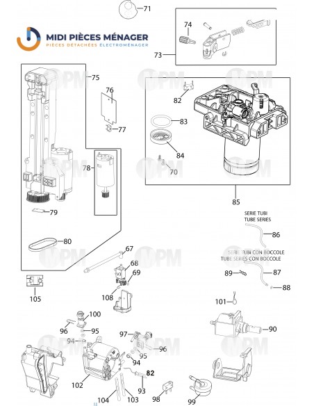 VUE ECLATEE DELONGHI ECAM23.460.S EX:4 S11