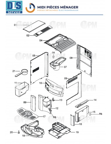 VUE ECLATEE DELONGHI ESAM3000.B