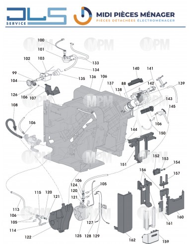 Élément élévateur Pour Machine à Café DELONGHI Référence ETAM29.51X - Occasion, En état De Marche, Traces D'usage