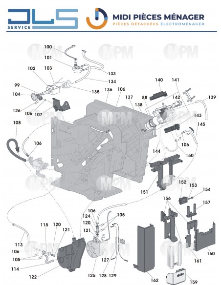 VUE ECLATEE DELONGHI ECAM290.31.SB S11