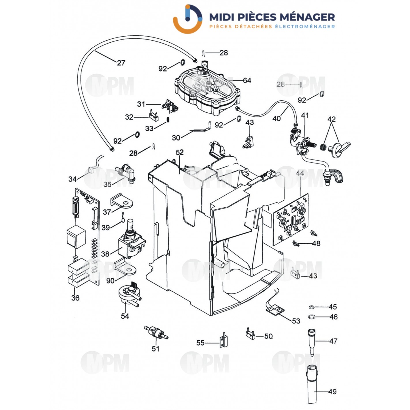 Pieces Detachees MACHINE A CAFE DELONGHI EAM 4000