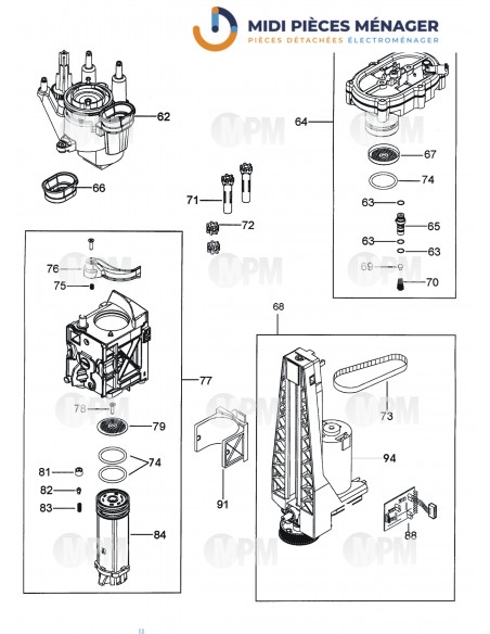 VUE ECLATEE DELONGHI ESAM3000.B