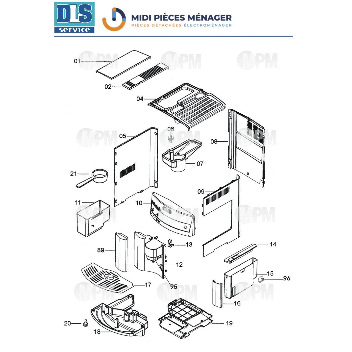 Pièce Delonghi, accessoires appareils Delonghi