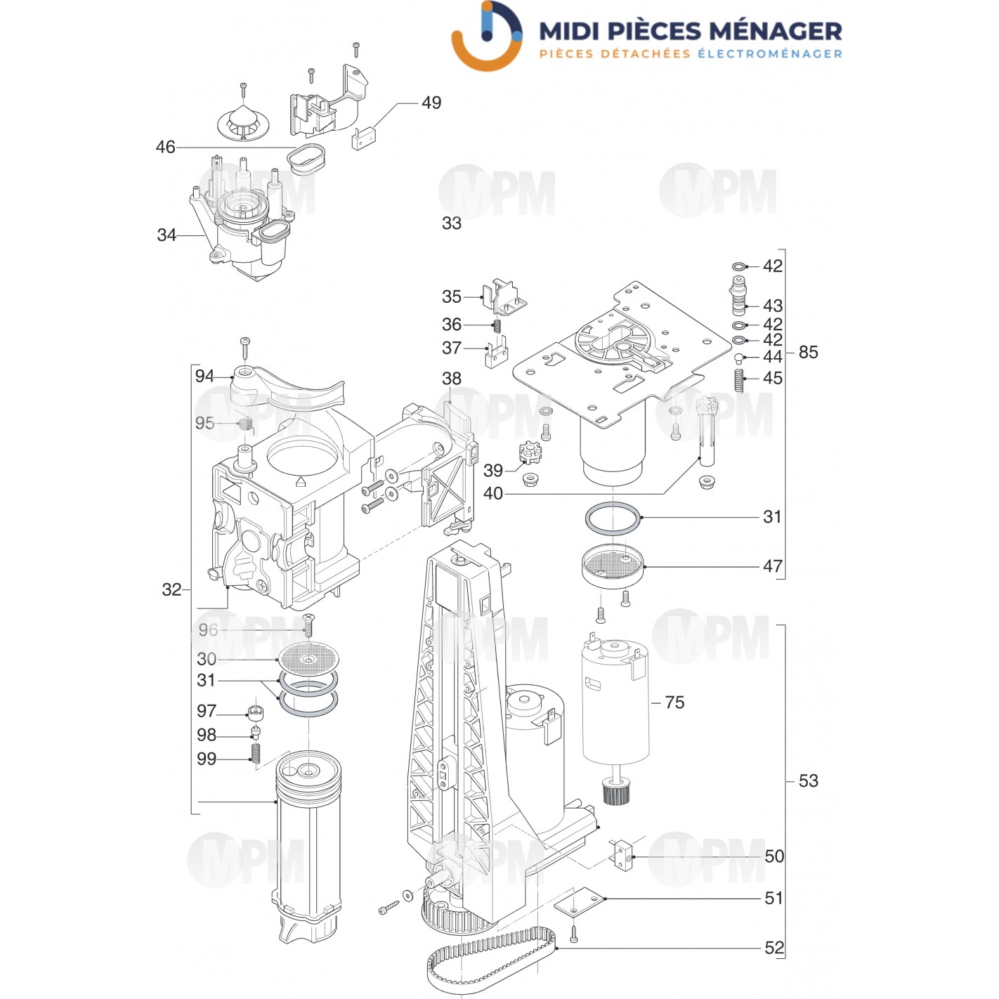 VUE ECLATEE DELONGHI ESAM3200.S EX:1 S11