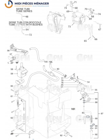 VUE ECLATEE DELONGHI ESAM3200.S EX:1 S11