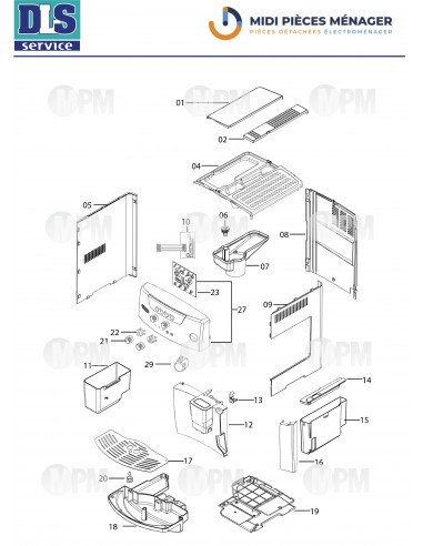 VUE ECLATEE DELONGHI ESAM04.110.S S11