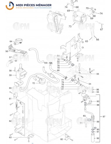 VUE ECLATEE DELONGHI ESAM03.110.S EX:1