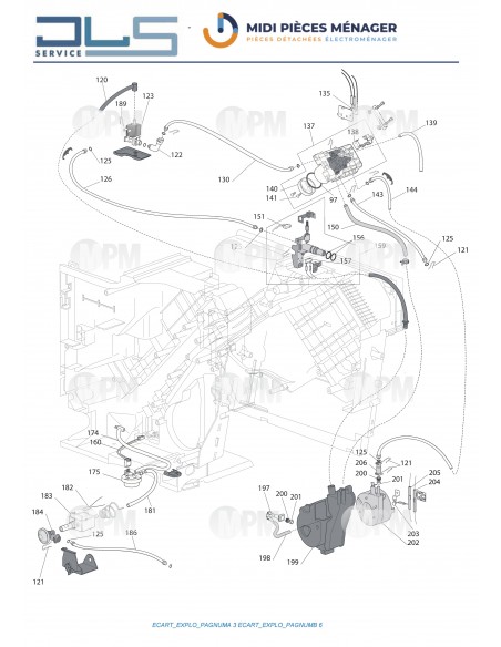 VUE ECLATEE DELONGHI ECAM350.55.B EX:4 S11 VUE ECLATEE DELONGHI ECAM350.55.B EX:4 S11