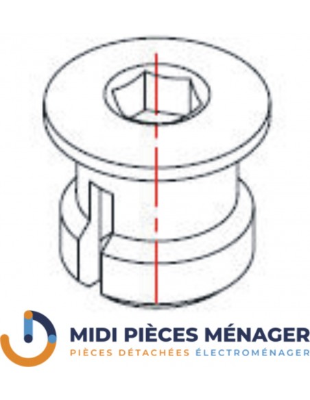 VISSE DE CHAUDIERE 5mm POUR CAFETIERE ARIETE AT4035330100