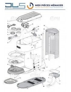 VUE ECLATEE DELONGHI EC695.BK SUR MPM