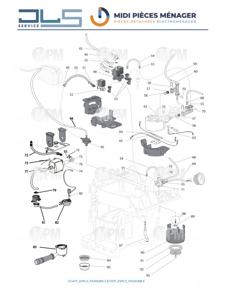 VUE ECLATEE DELONGHI EC9155.MB - MIDI PIECES MENAGER