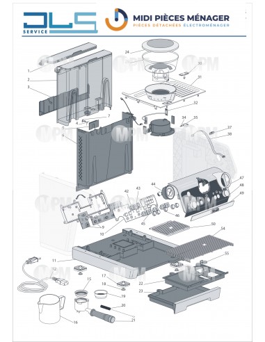 VUE ECLATEE DELONGHI FEX9335.M - MIDI PIECES MENAGER