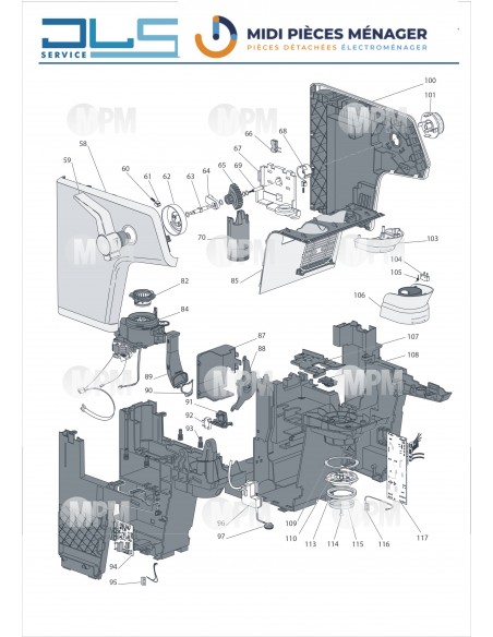 VUE ECLATEE DELONGHI FEX9335.M - MIDI PIECES MENAGER VUE ECLATEE DELONGHI FEX9335.M - MIDI PIECES MENAGER