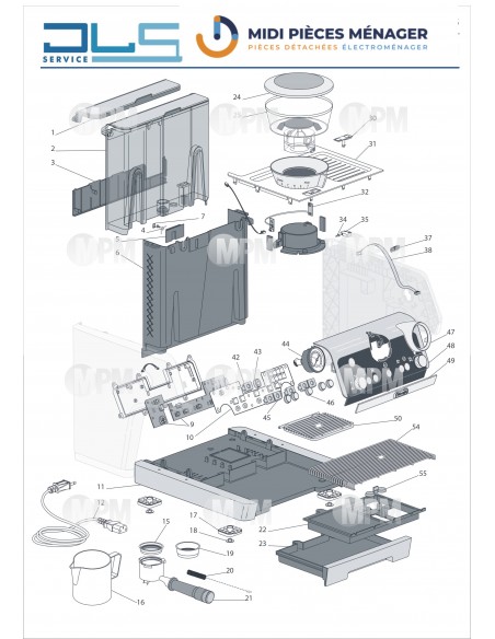 VUE ECLATEE DELONGHI FEX9335.M - MIDI PIECES MENAGER