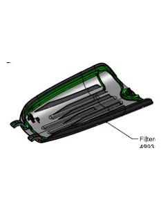 Couvercle arrière sac filtre kobold VK200 Vorwerk - 32232