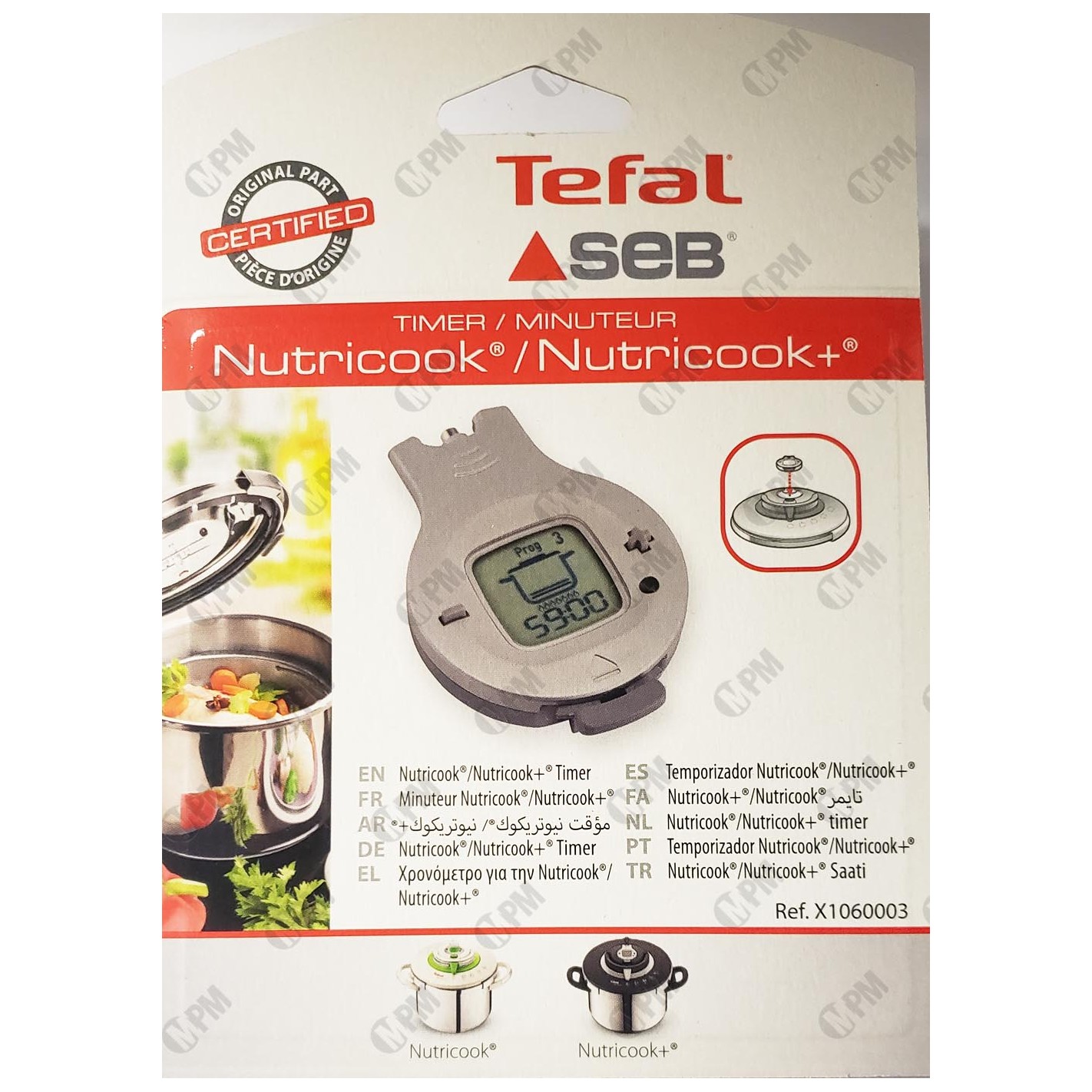 Joint autocuiseur Seb Nutricook, Acticook, Clipso Compact - 8 /10 litres