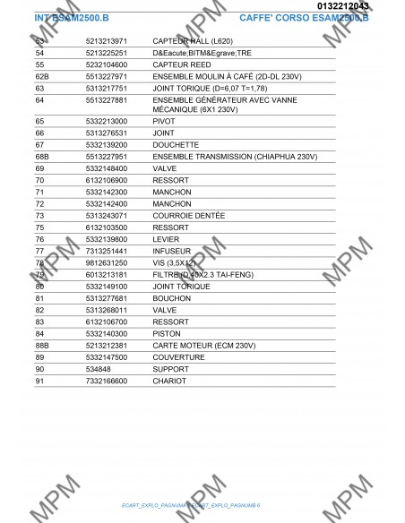 CAFFE' CORSO ESAM2500.B