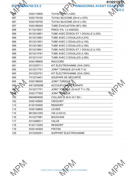PRIMADONNA AVANT ESAM 6700 EX:2
