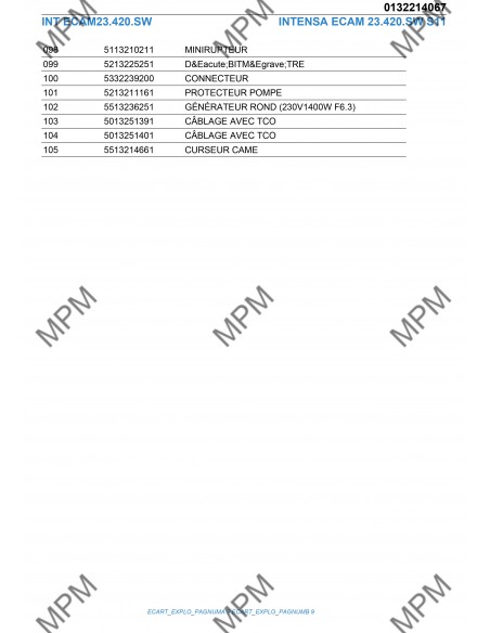 INTENSA ECAM 23.420.SW S11