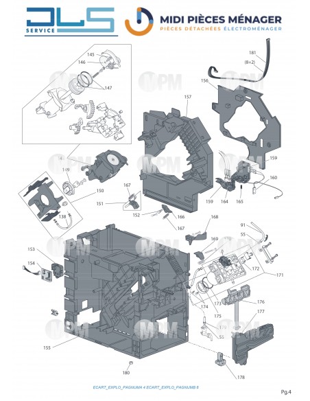 VUE ECLATEE DELONGHI EXAM440.55.W S11 RIVELIA MIDI PIECES MENAGER