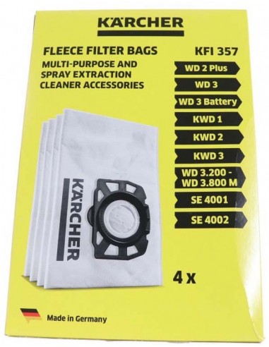 kit de 5 sacs aspirateur 2901 Karcher 69591300