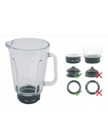 BOL  VERRE + EMBASE POUR BLENDER PERFECTMIX MOULINEX MS-651089