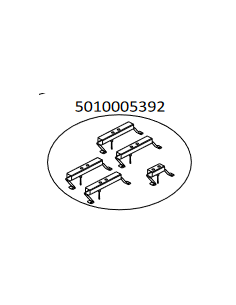 Kit électrodes + support barbecue gaz master 4 series classic EXS - 5010005392