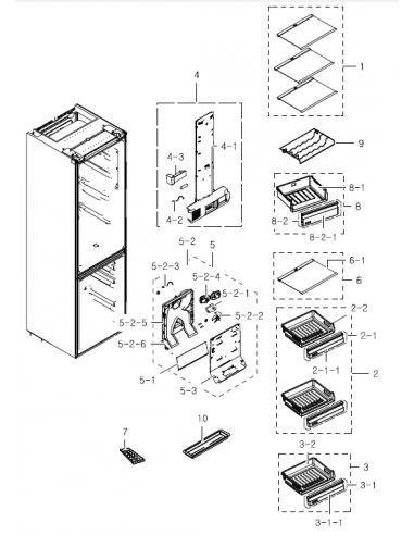 BAC POUR REFRIGERATEUR SAMSUNG DA97-11398A