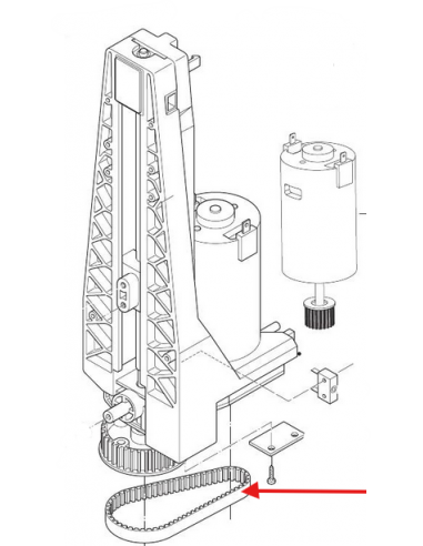 COURROIE DENTÉE POUR POULIE MOTEUR 5313243071