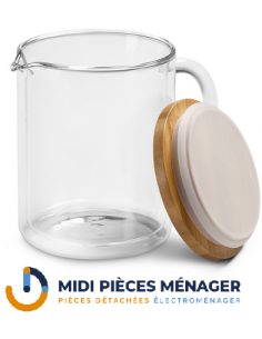 Carafe en verre à double...