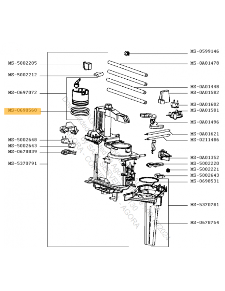 joint torique pour cafetiere krups MS-0698568 joint torique pour cafetiere krups MS-0698568