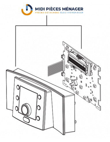 panneau de controle et platine robot cafe ESAM5400 EX:1 delonghi 7313232041