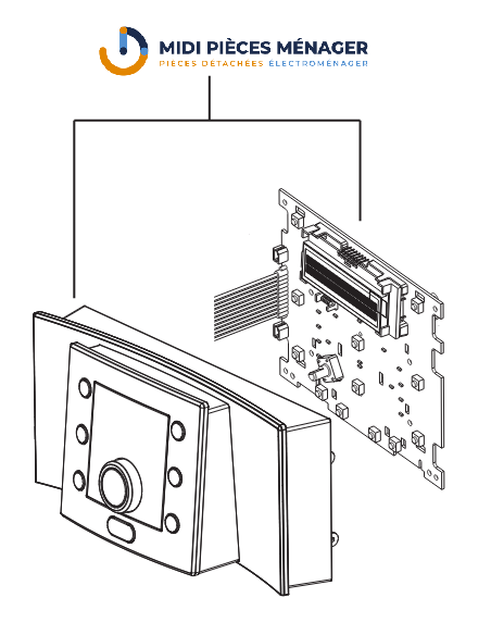 panneau de controle et platine robot cafe ESAM5400 EX:1 delonghi 7313232041