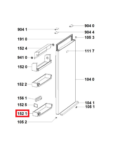 BALCONNET PORTE BOUTEILLES POUR REFRIGERATEUR INDESIT C00858047