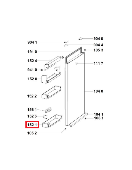 BALCONNET PORTE BOUTEILLES POUR REFRIGERATEUR INDESIT C00858047