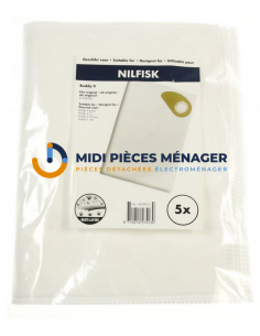 SACS POUR ASPIRATEUR BUDDY II (X5) NILFISK 81943048